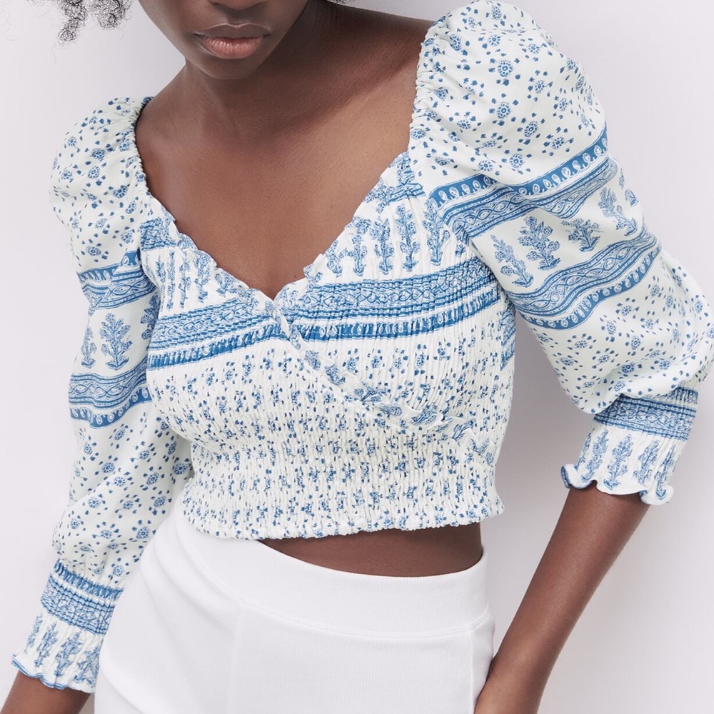 Zara ruched top